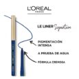 10 Delineadores Ojos Le Liner Signature  L’oreal- BLUE